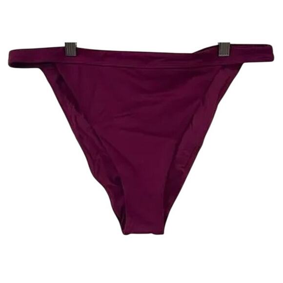 NWT Andie Swim The Caicos Bikini Hipster Bikini Bottom Wide Strap XL Plum #3556 - Picture 12 of 15